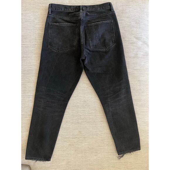 AGOLDE Jamie High Rise Distressed Black Jeans in Plume Size 29 - Picture 5 of 7